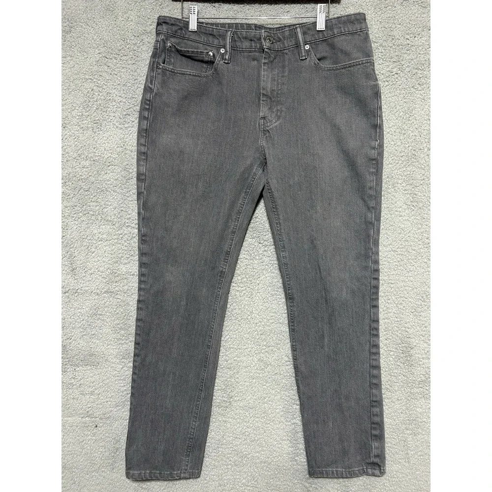 Levis 511 Mens Commuter Cycling‎ Jeans Hemmed 37x29 Flex Denim Cotton Blend Gray